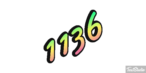 1136 Text effect