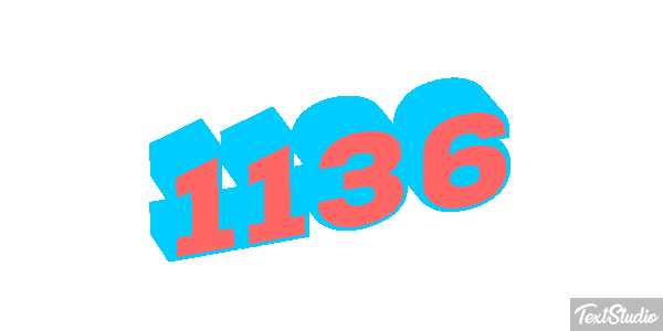 1136 Text effect