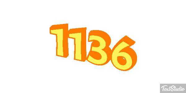 1136 Text effect