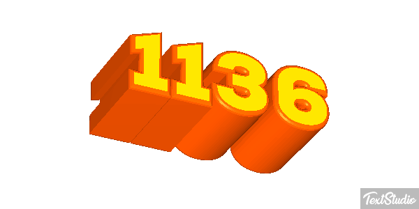 1136 Text effect