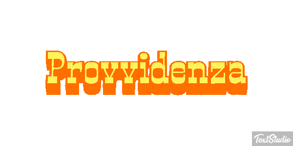 Provvidenza Text effect