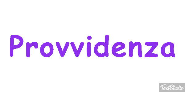 Provvidenza Text effect