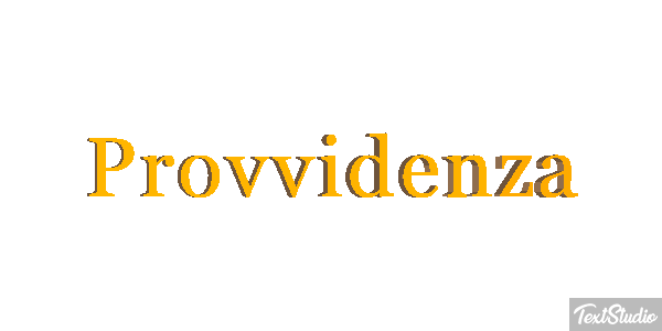 Provvidenza Text effect