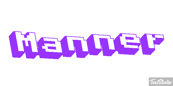 Manner Texteffekt