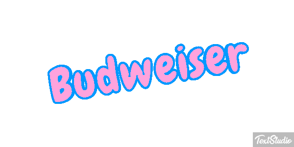 Budweiser テキスト効果