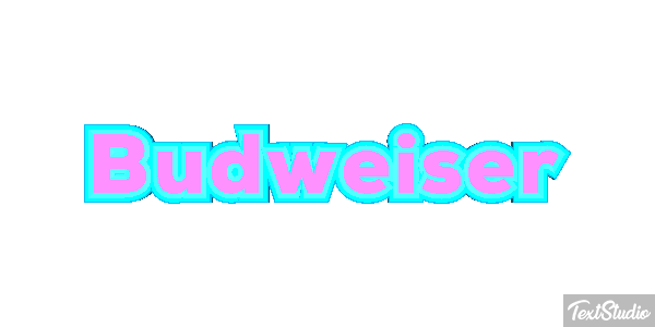 Budweiser テキスト効果
