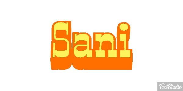 Sani Текстовый эффект