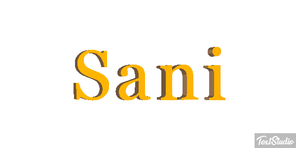 Sani Текстовый эффект