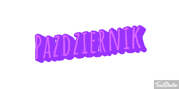 Październik Efeito do texto