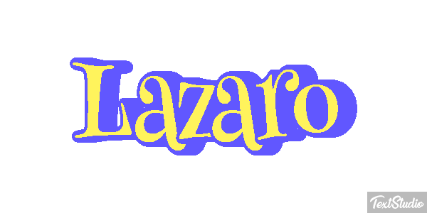 Lázaro Текстовый эффект