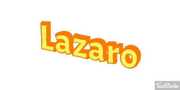 Lázaro Текстовый эффект