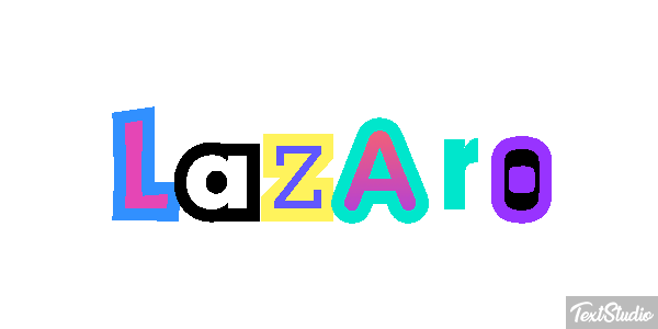 Lázaro Текстовый эффект
