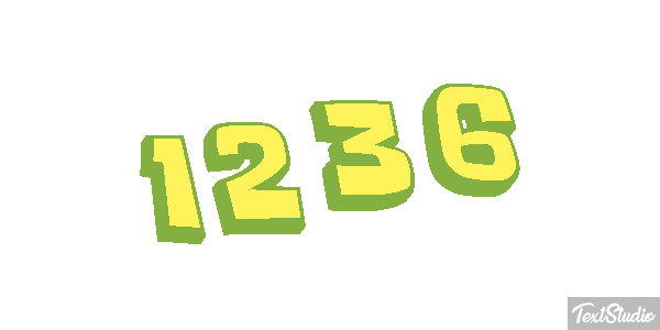 1236 Text effect
