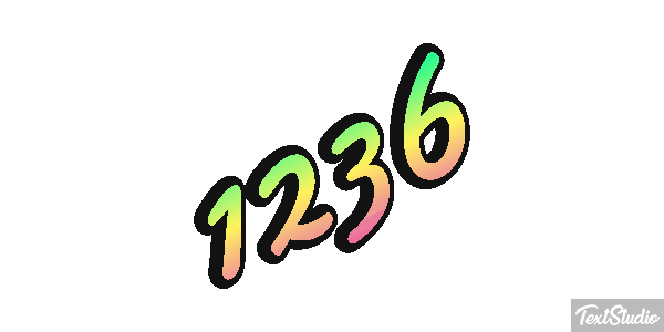 1236 Text effect