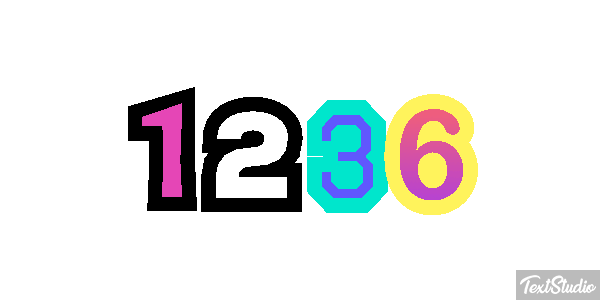 1236 Text effect