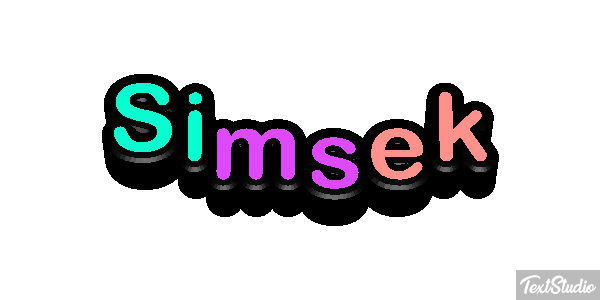 Şimşek Effet de texte