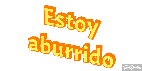 Estoy aburrido Efeito do texto