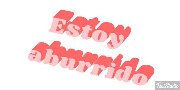 Estoy aburrido Efeito do texto