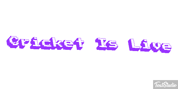 Cricket Is Live Efekt tekstowy
