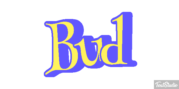 Bud Text effect