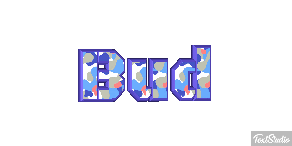 Bud Text effect