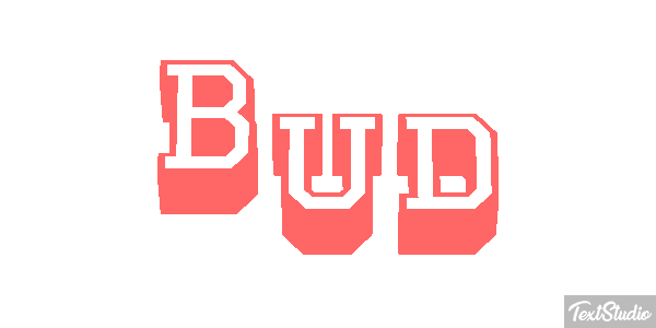 Bud Text effect