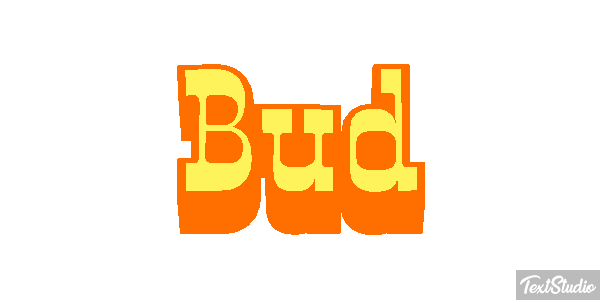 Bud Text effect