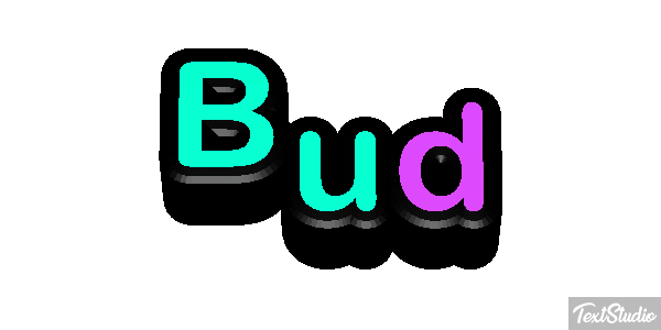 Bud Text effect