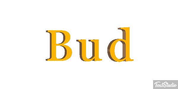 Bud Text effect