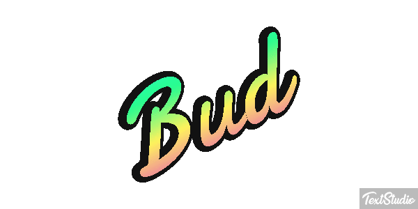Bud Text effect