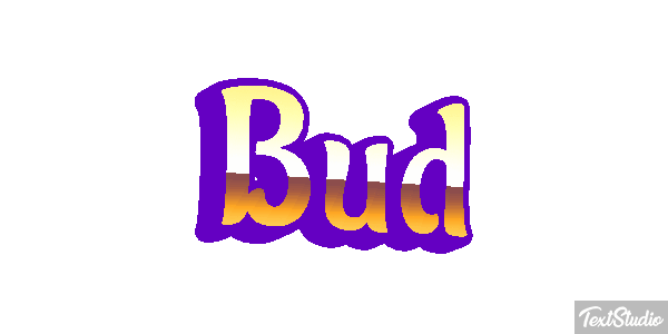 Bud Text effect