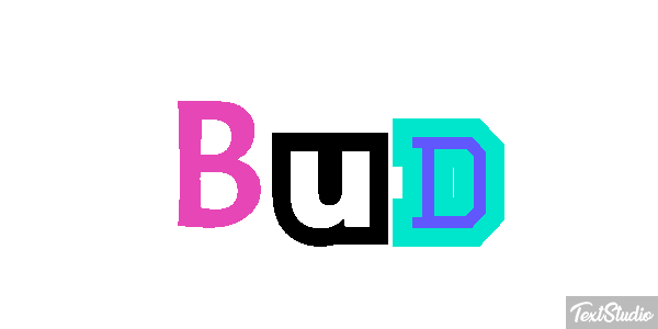 Bud Text effect