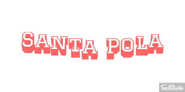 Santa Pola Effetto testo
