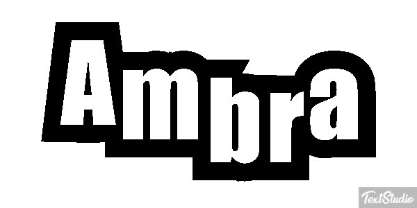 Ambra Text effect
