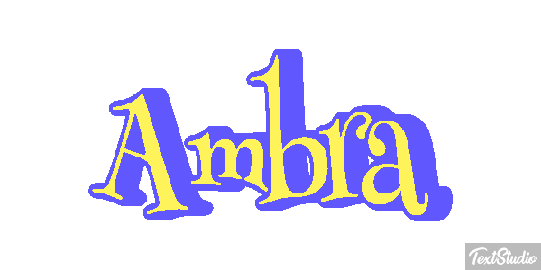 Ambra Text effect