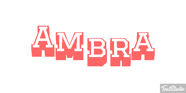 Ambra Text effect