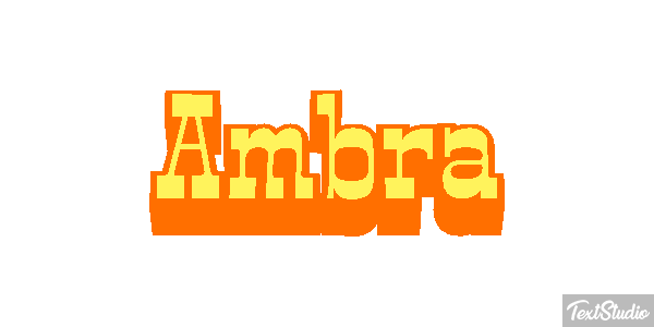 Ambra Text effect