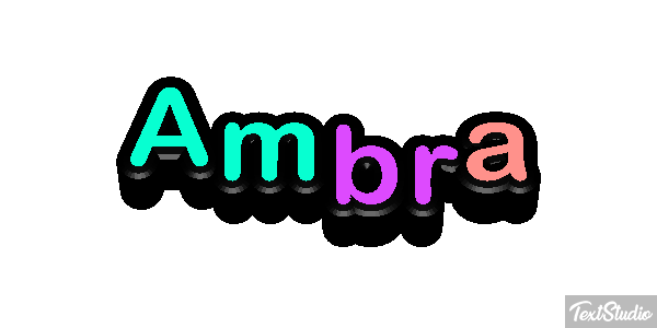 Ambra Text effect