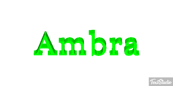 Ambra Text effect