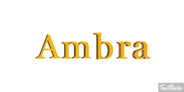 Ambra Text effect