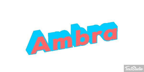 Ambra Text effect