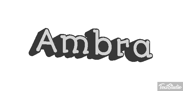 Ambra Text effect