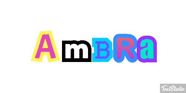 Ambra Text effect