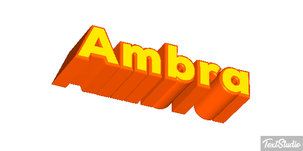 Ambra Text effect