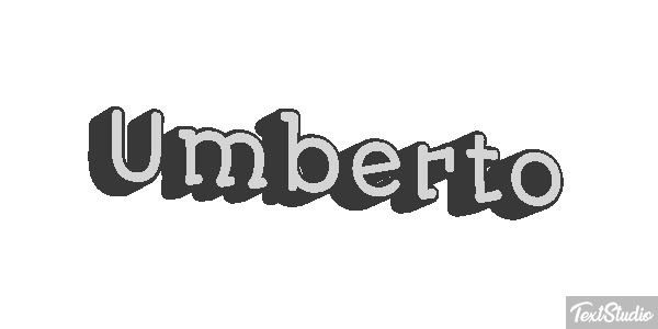 Umberto Effetto testo