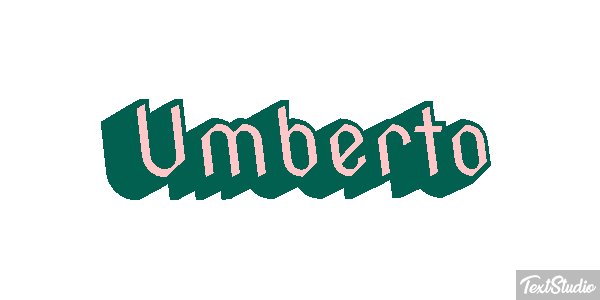 Umberto Effetto testo