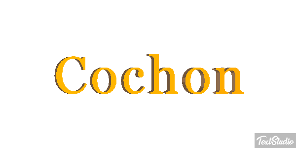 Cochon Efeito do texto