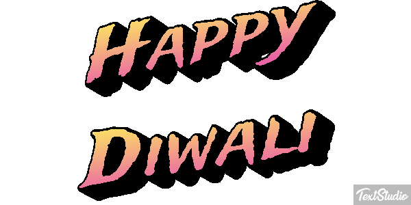 Happy Diwali Text effect