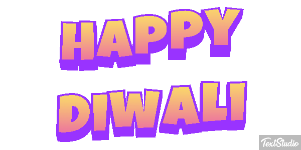 Happy Diwali Text effect