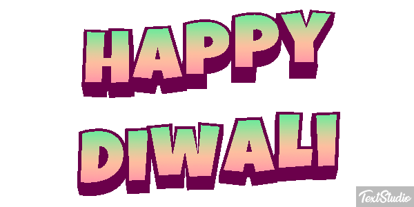 Happy Diwali Text effect